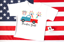 Load image into Gallery viewer, Freedom Y'all toddler shirt