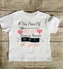 Load image into Gallery viewer, heart in heaven with Grandma