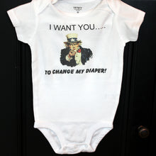 Load image into Gallery viewer, Uncle Sam onesie, funny onesie
