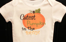 Load image into Gallery viewer, Cutest pumpkin onesie
