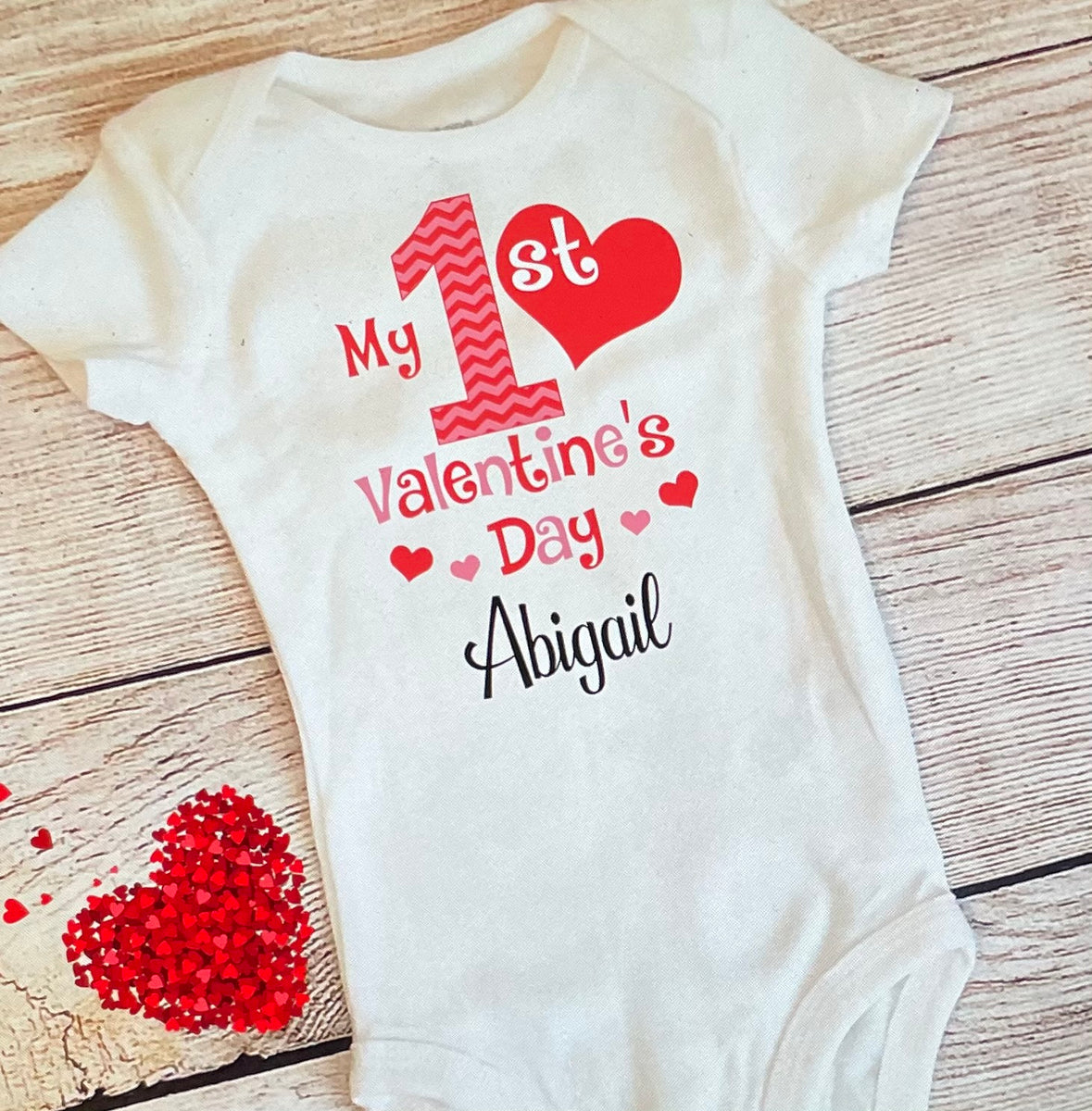 My first valentine's day best sale onesie girl