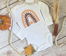 Load image into Gallery viewer, rainbow Autumn baby onesie