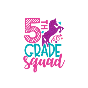 Unicorn Squad school shirt- Grades pre-k-5th available