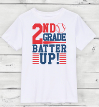 Load image into Gallery viewer, first day of school boy baseball shirt