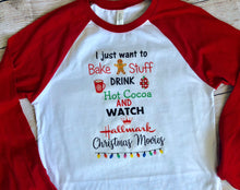 Load image into Gallery viewer, Christmas Movie Watching Shirt- hot cocoa version