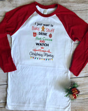 Load image into Gallery viewer, Christmas Movie Watching Shirt- hot cocoa version