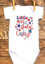 Load image into Gallery viewer, Little Miss 4th of July