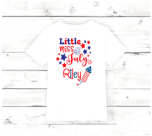 Load image into Gallery viewer, Little Miss 4th of July