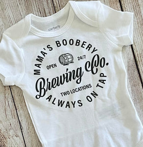 funny brewery baby onesie