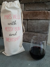 Load image into Gallery viewer, custom wine tote funny