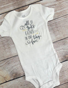 Christian baby bodysuit or shirt, All of God’s Grace