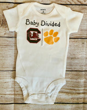 Load image into Gallery viewer, College team baby onesie