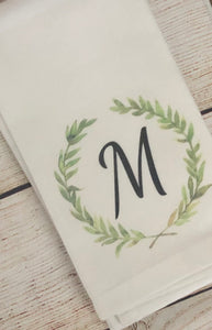 Green Wreath monogram