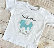 Load image into Gallery viewer, personalized big brother elephant shirt