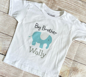 personalized big brother elephant shirt