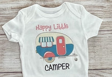 Load image into Gallery viewer, happy camper baby shirt