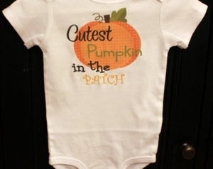pumpkin patch baby onesie