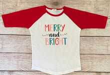 Load image into Gallery viewer, Christmas raglan shirt