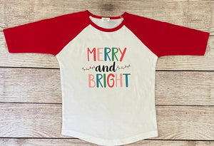 Christmas raglan shirt