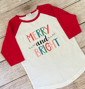 Merry and Bright Raglan top