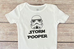 storm pooper baby bodysuit