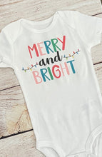 Load image into Gallery viewer, merry and bright bodysuit