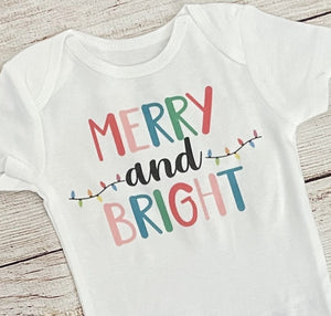Toddler Merry and bright shirt