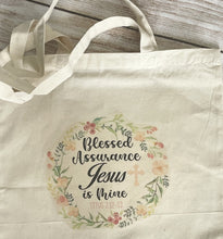 Load image into Gallery viewer, Blessed assurance tote bag