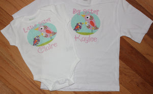 Matching sister shirts personalized 