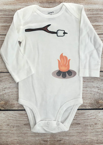 Campfire baby onesie