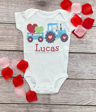 Load image into Gallery viewer, baby boy tractor onesie