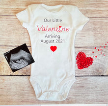 Load image into Gallery viewer, baby announcement onesie