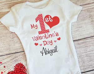 First Valentine's day bodysuit