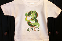 Load image into Gallery viewer, custom reptile birthday t-shirt