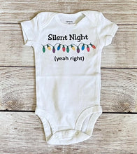 Load image into Gallery viewer, silent night onesie