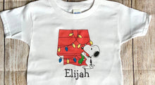 Load image into Gallery viewer, Snoopy Christmas onesie