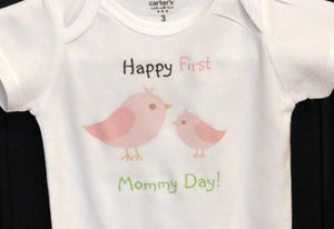 First Mother's Day- Birds pink