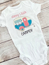 Load image into Gallery viewer, girl camper onesie