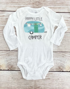 happy little camper onesie