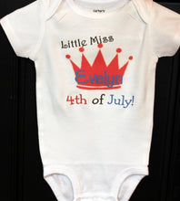 Load image into Gallery viewer, fourth of July princess onesie