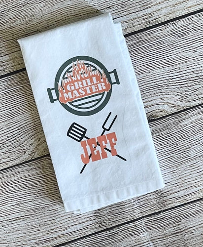 personalized Grill master towel