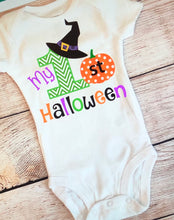 Load image into Gallery viewer, first Halloween onesie
