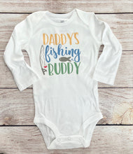 Load image into Gallery viewer, daddy&#39;s fishing buddy onesie