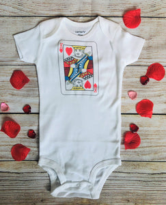 king of hearts baby bodysuit
