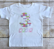 Load image into Gallery viewer, Girl LEGO birthday shirt
