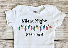 Load image into Gallery viewer, Christmas silent night funny bodysuit